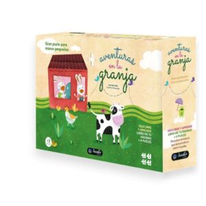 puzle granja + libro