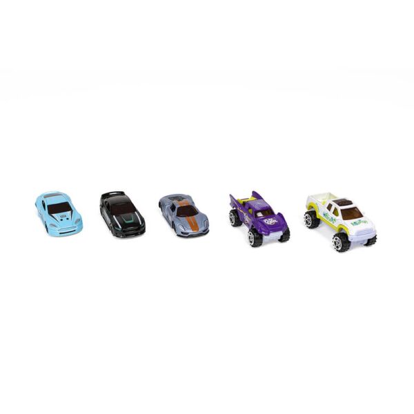 Surtido 5 coches de carreras Metal