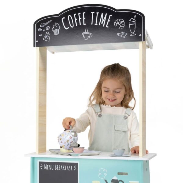 Mercadito de madera y salón para tomar el café - Imagen 6