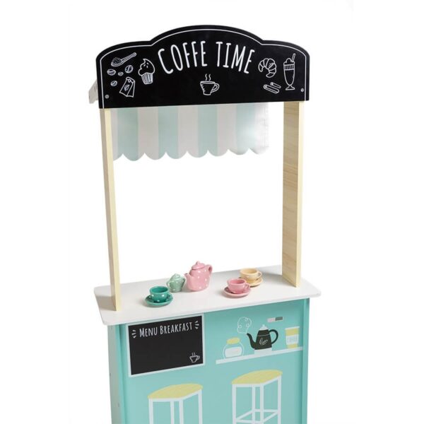 Mercadito de madera y salón para tomar el café - Imagen 5