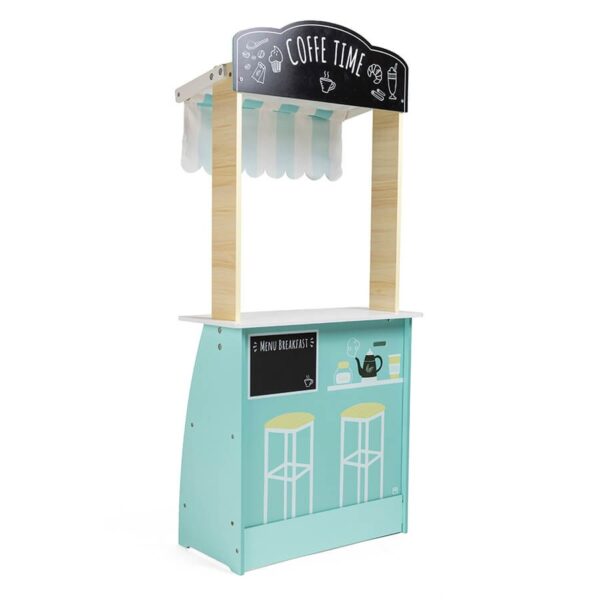 Mercadito de madera y salón para tomar el café - Imagen 3