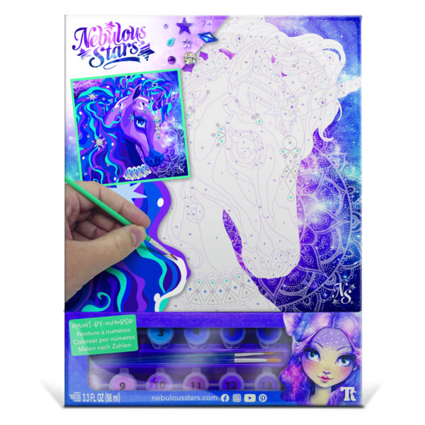 Lienzo Pinta por Números de Nebulia y su Caballo - Imagen 3
