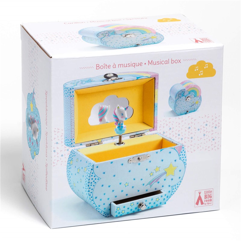 caja de musica , joyero unicornio